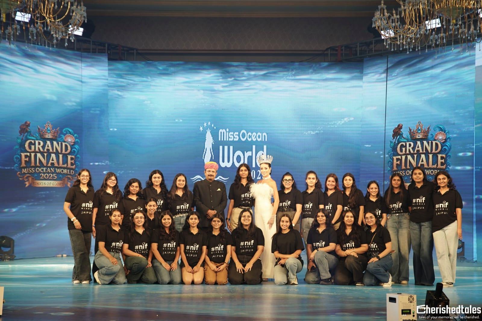 NIF Global Jaipur Students designs on the runway at Miss Ocean World 2025